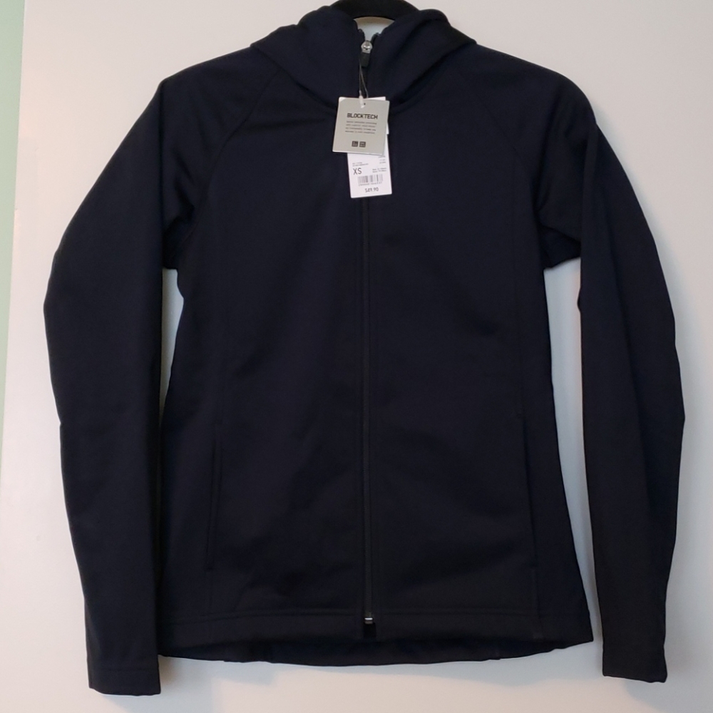 Uniqlo - Blocktech Navy Hooded Jacket
